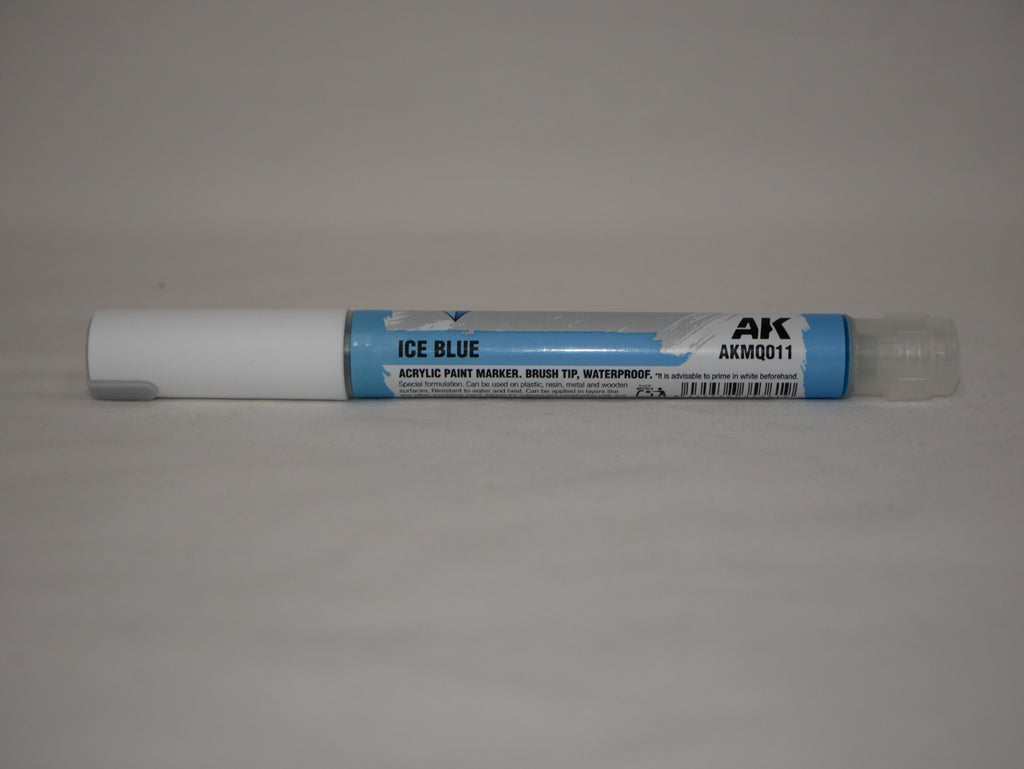 AK Interactive Acrylic Quick Gen Markers For Tabletop Games Ice Blue - AKMQ011