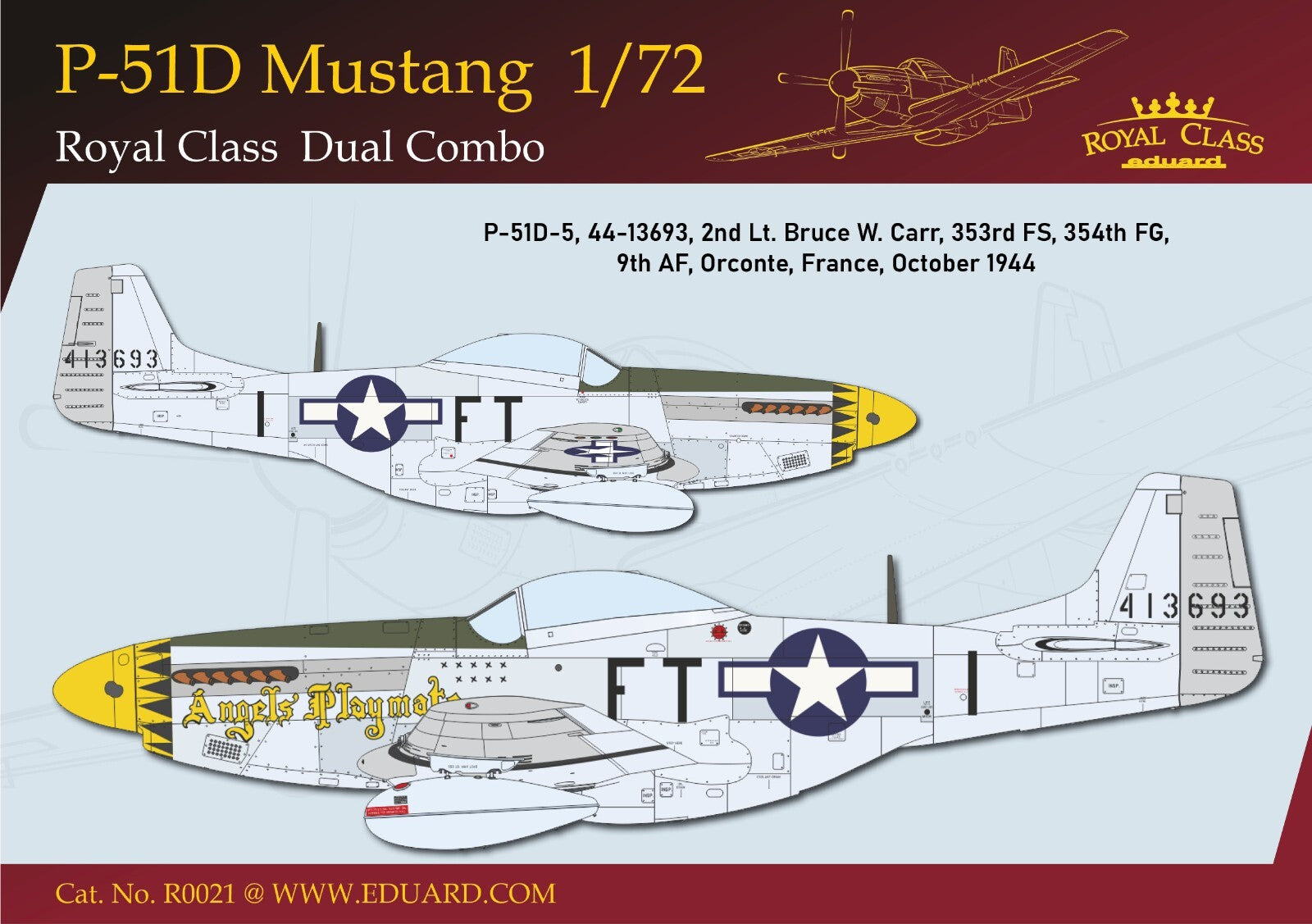 Eduard 1:72 Scale P-51D Mustang Dual Combo Set 'The Royal Class Edition' - R0021