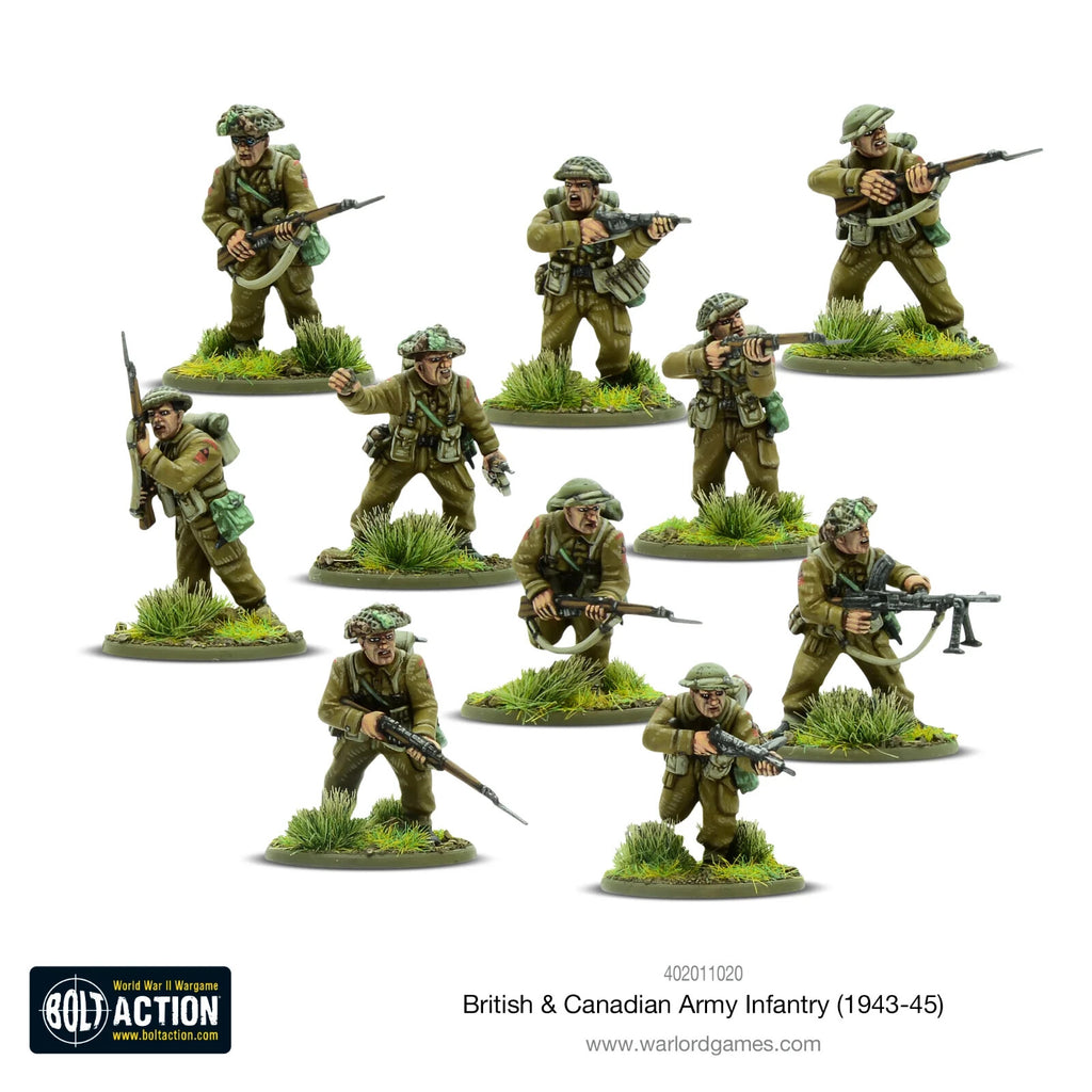 Warlord Games Bolt Action 1:56 WWII British & Canadian Army Infantry - 402011020