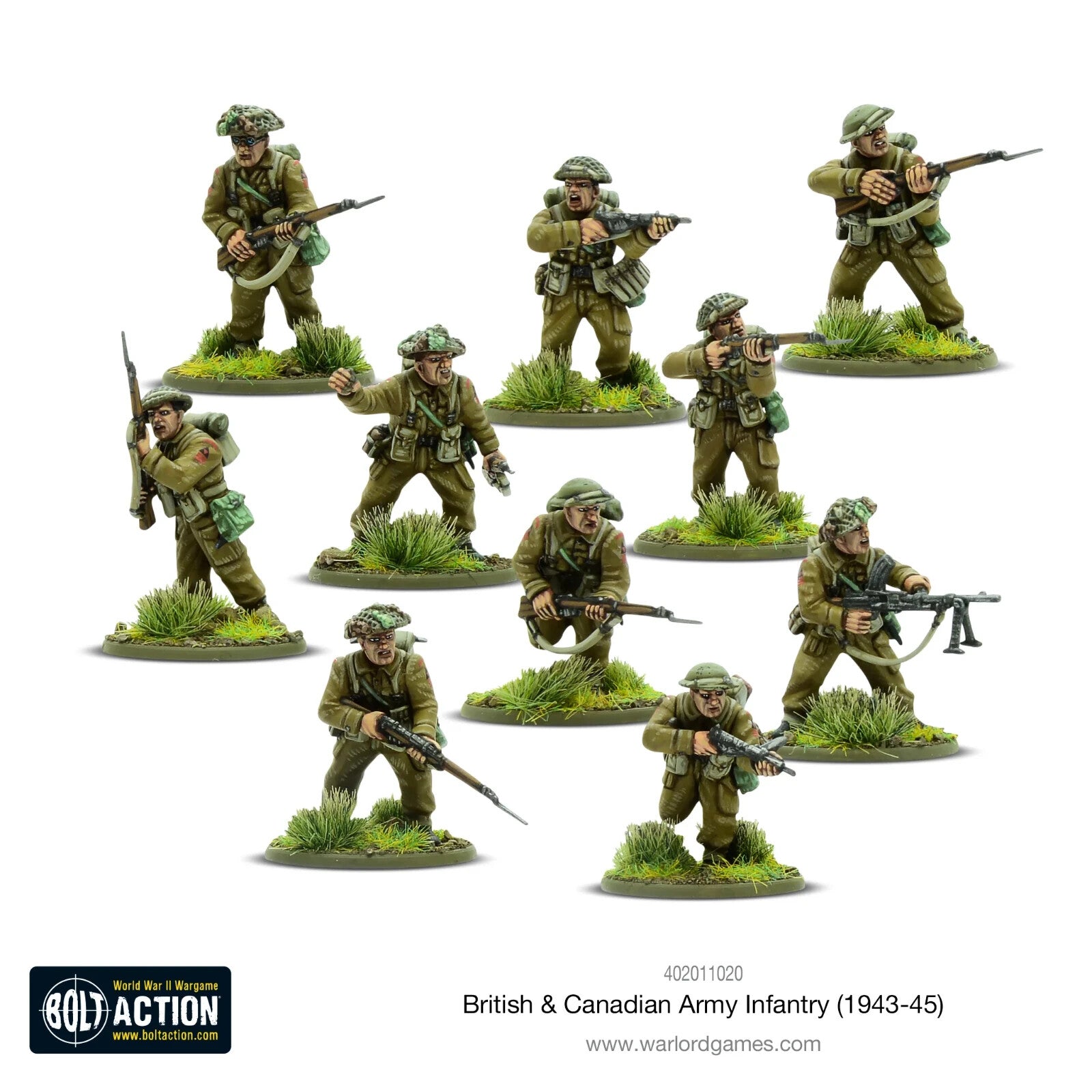 Warlord Games Bolt Action 1:56 WWII British & Canadian Army Infantry - 402011020