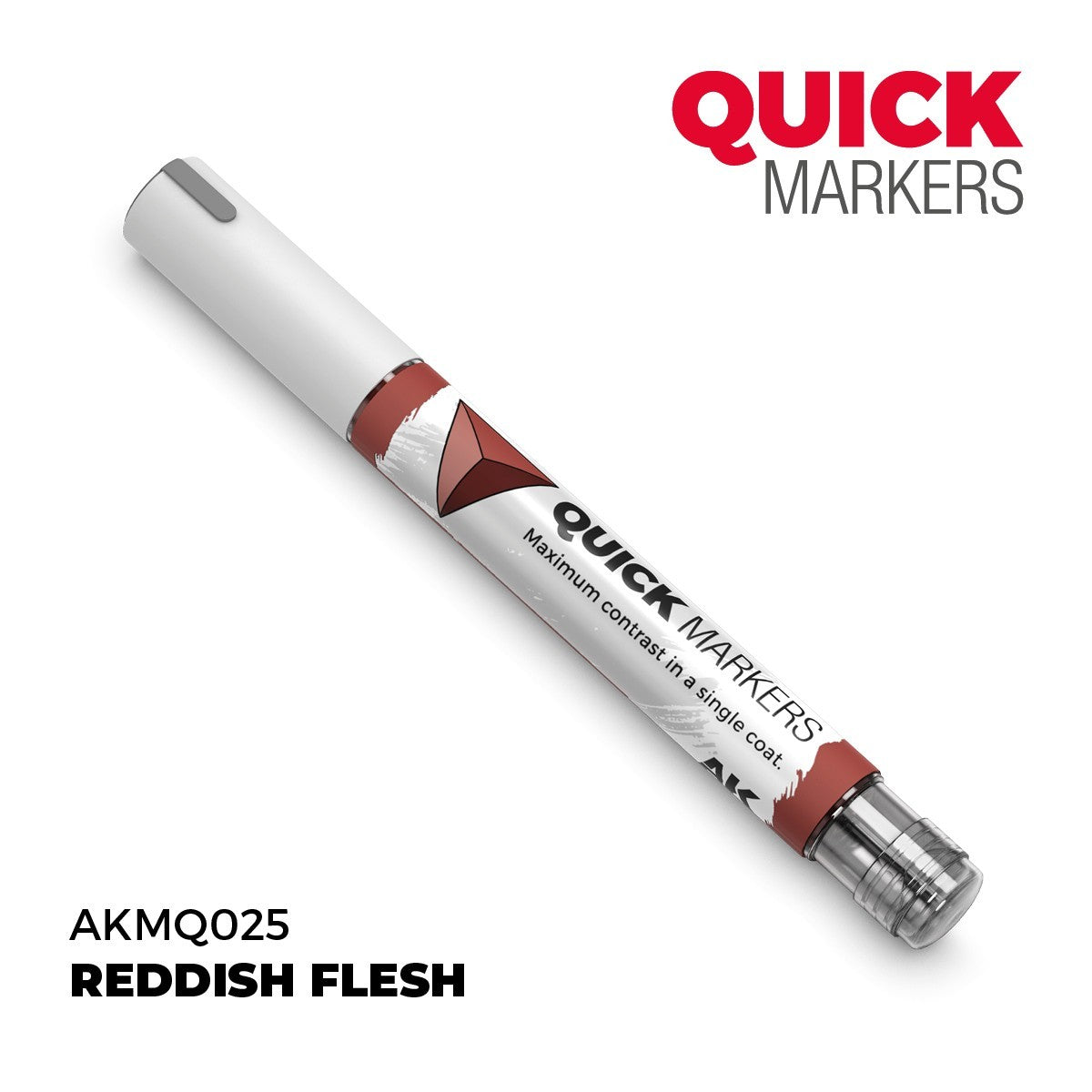 AK Interactive Acrylic Quick Gen Markers For Tabletop Wargaming Reddish Flesh - AKMQ025