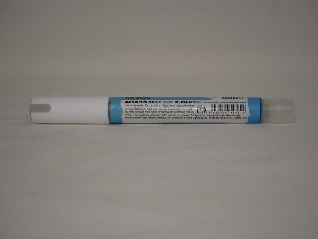 AK Interactive Acrylic Quick Gen Markers For Tabletop Games Ice Blue - AKMQ011