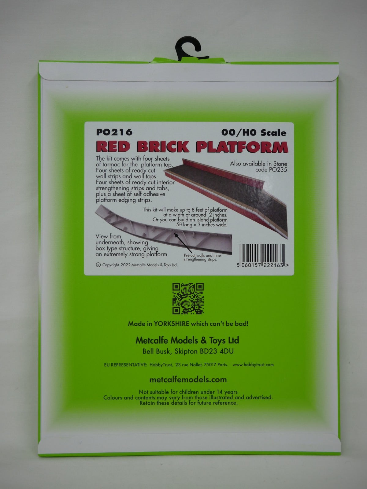 Metcalfe Card Construction Kits & Materials OO/HO Scale Red Brick Platform Kit - PO216