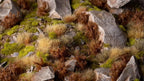 Gamers Grass Wild Spikey Brown 12mm Tufts For Wargaming Bases 70 Per Pack GGK-B
