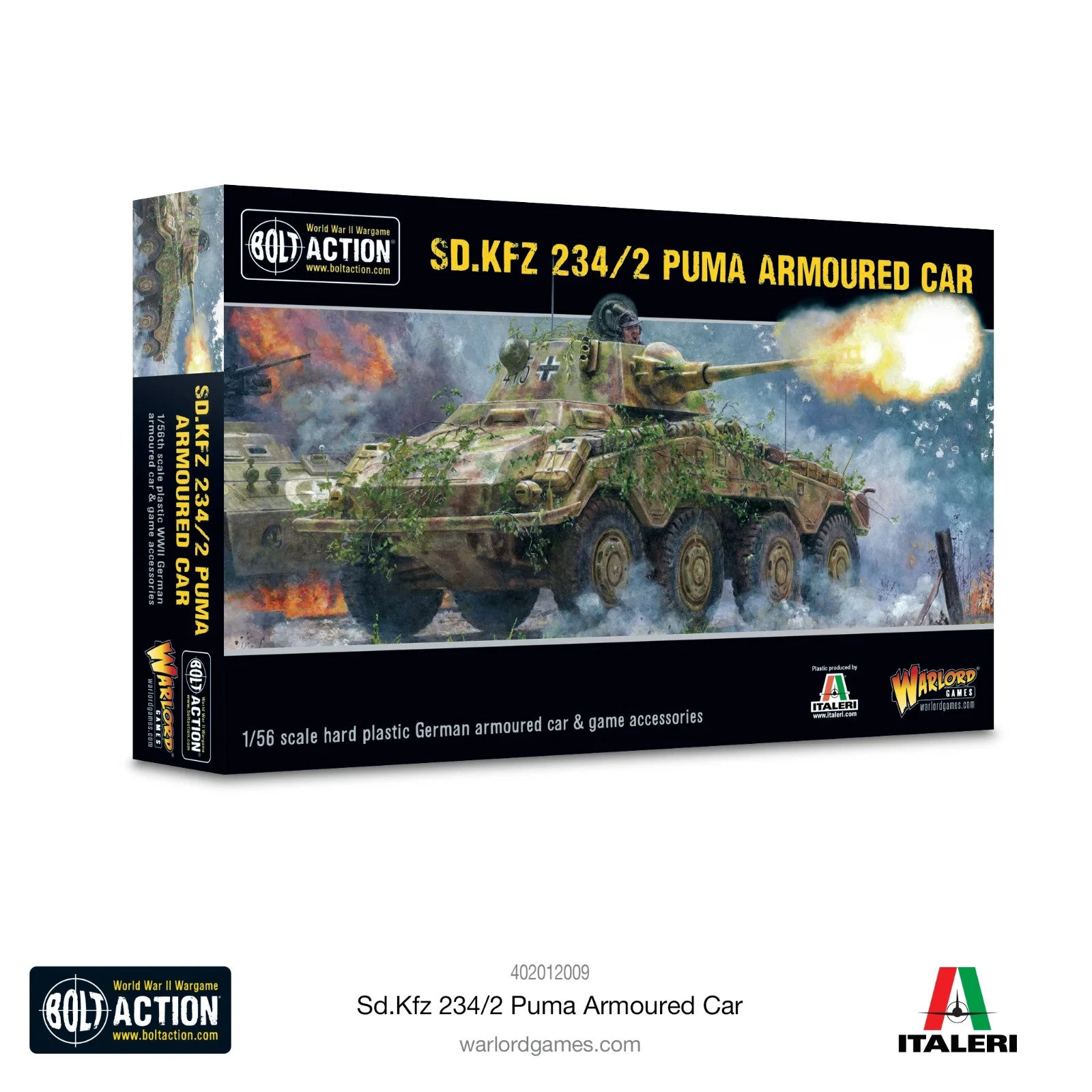 Warlord Games Bolt Action 1:56 Scale SD.KFZ 234/2 Puma Armoured Car - 402012009