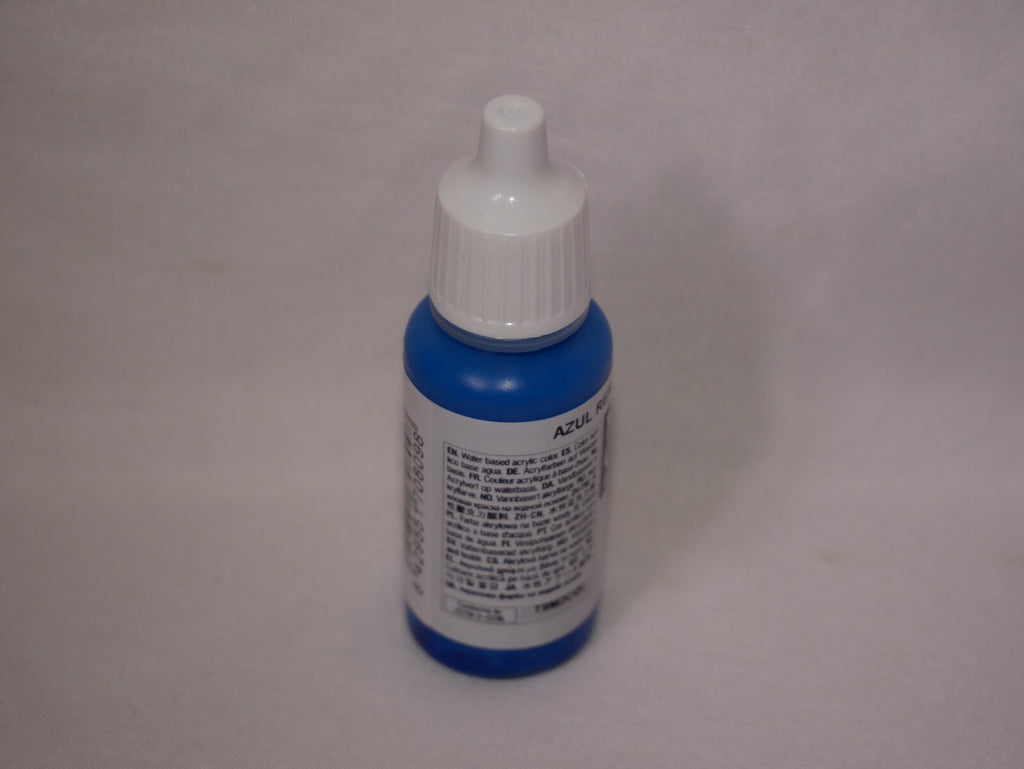 Vallejo Model Color Royal Blue Acrylic 17ml/0.57 fl oz Dropper Bottle - 70.809