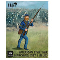 Hat Industrie 1:32 Scale American Civil War Marching (Set 1 Blue) Figures - 9334
