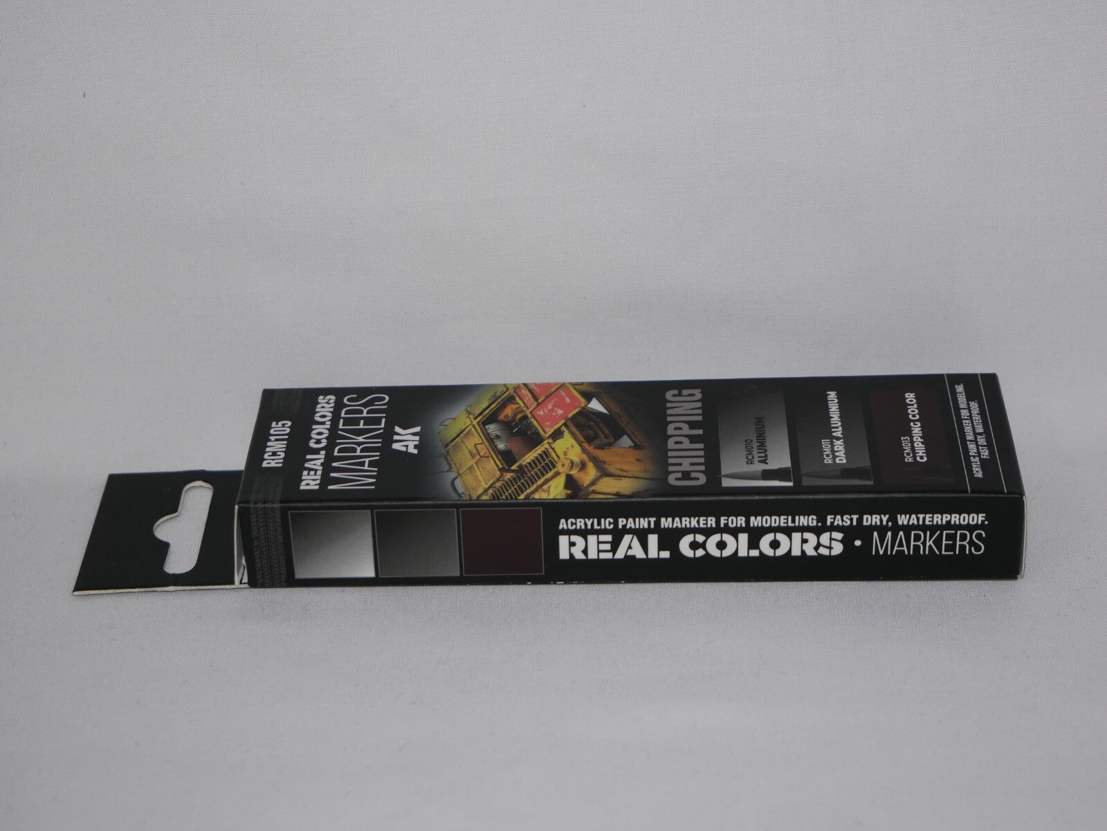 AK Interactive Real Colors Fast Dry Acrylic Markers Chipping 3 Piece Set RCM105