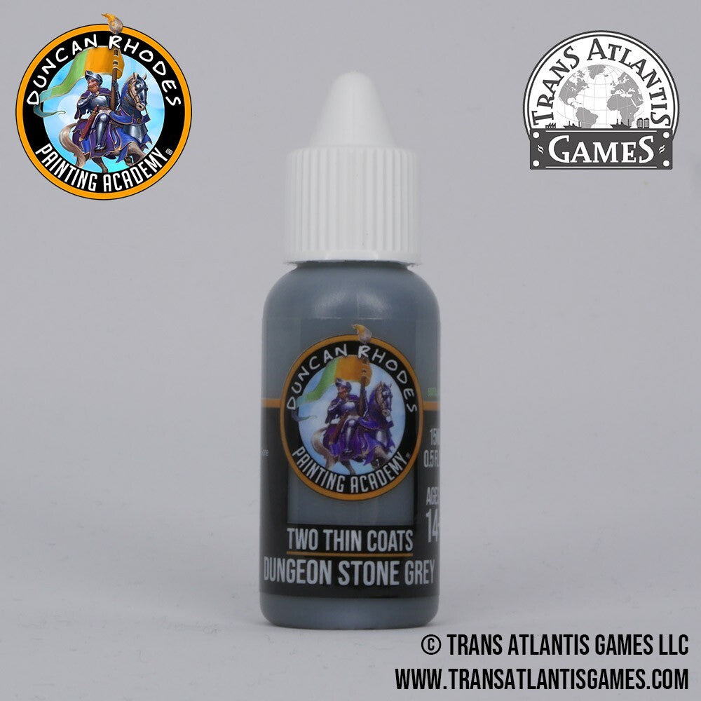 Duncan Rhodes Painting Academy 'Two Thin Coats' Dungeon Stone Grey 15ml - 10021