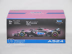 Burago 1:43 Scale BWT Alpine F1 Team A524 2024 No.31 Esteban Ocon - #18-38220O