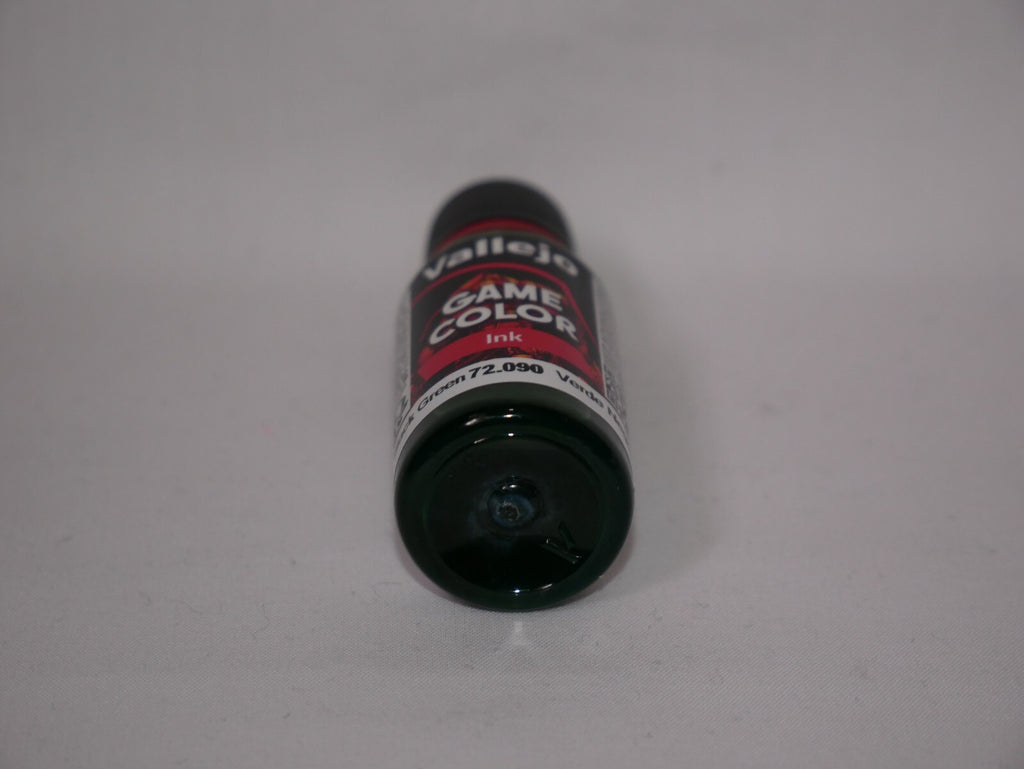 Vallejo Game Color Acrylic Inks Black Green 18ml/0.6 fl oz Dropper Bottle 72.090