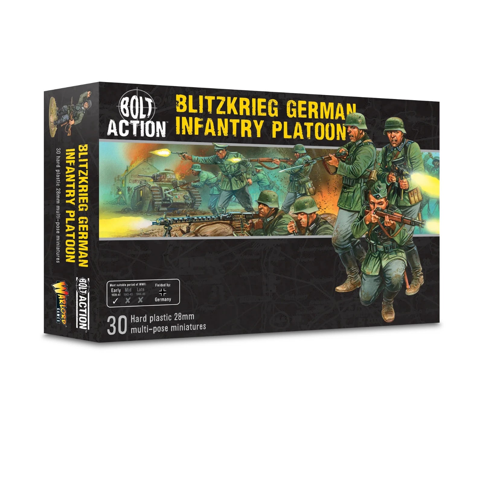 Warlord Games Bolt Action 1:56 Scale WWII Blitzkrieg German Infantry - 402012012