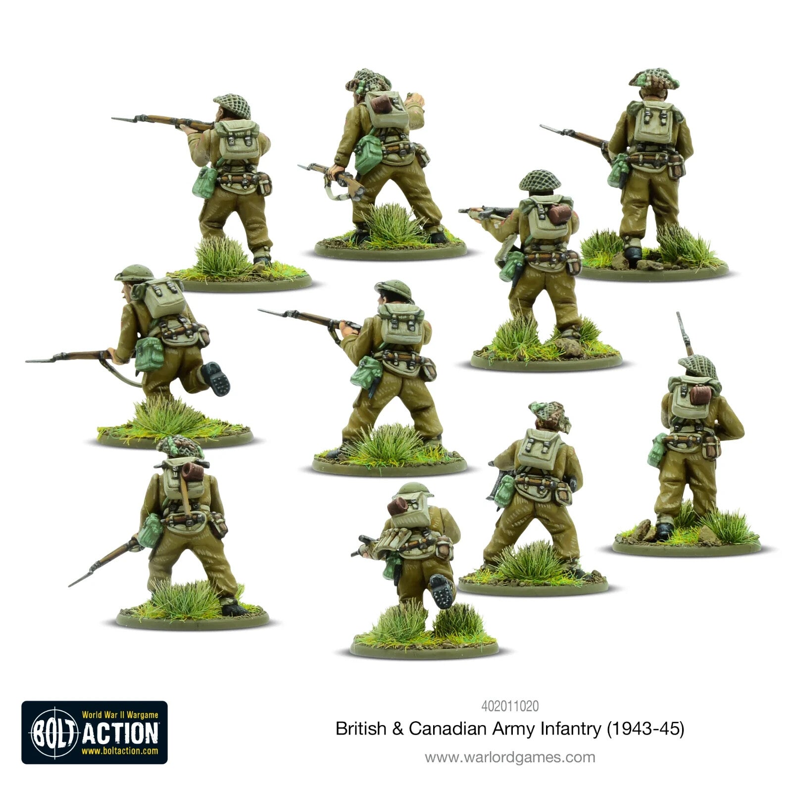 Warlord Games Bolt Action 1:56 WWII British & Canadian Army Infantry - 402011020