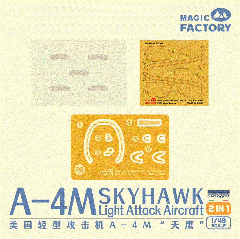Magic Factory 1:48 Scale A-4M Skyhawk Light Attack Aircraft (2-1) Model Kit 5002