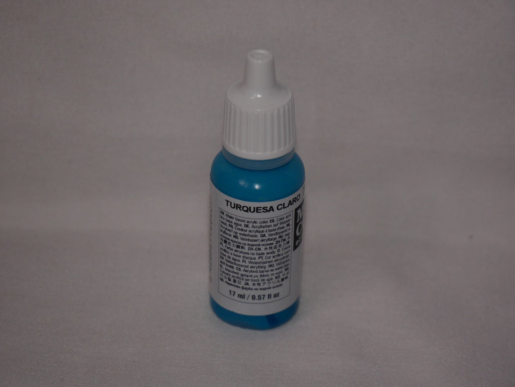 Vallejo Model Color Light Turquoise Acrylic 17ml Dropper Bottle - 70.840