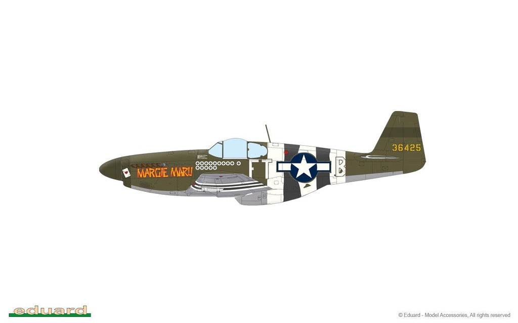Eduard 1:48 Overlord D-Day P-51B Mustangs Limited Edition Dual Combo Set - 11181