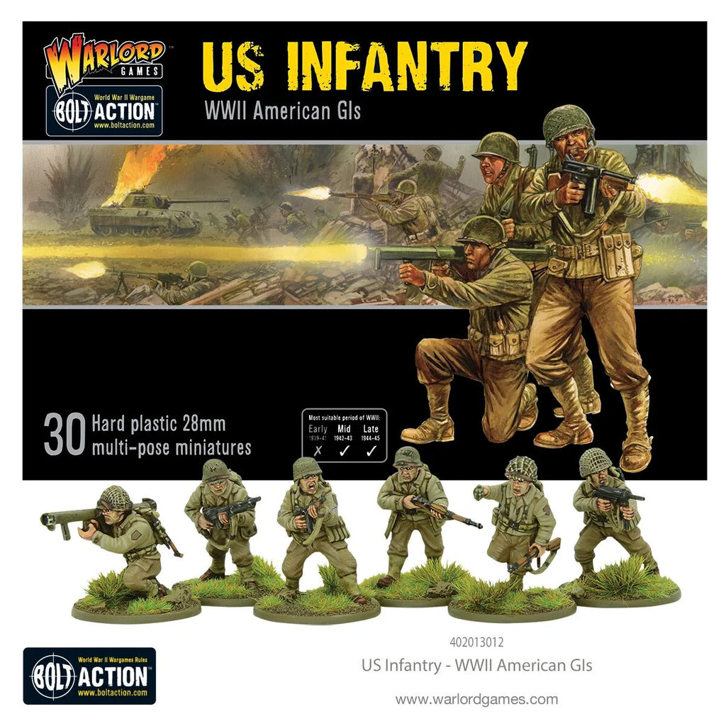 Warlord Games Bolt Action 1:56 Scale WWII US Infantry American GIs - (402013012)