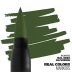 AK Interactive Real Colors Acrylic Fast Dry Marker Pens RAL 6003 Olivgrün RCM015