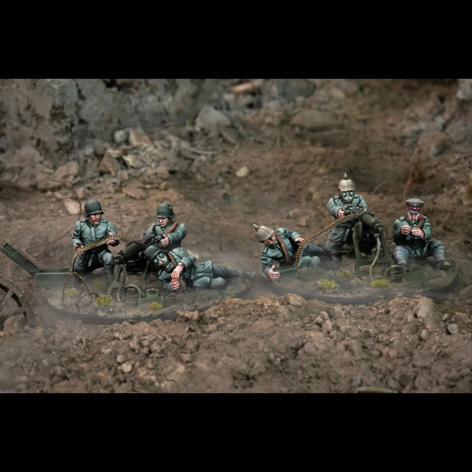 Wargames Atlantic The Great War 28mm German MG-08 Crews (1914-1918) - WAAGW005