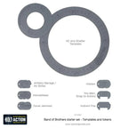 Warlord Games Bolt Action 1:56 Plastic Templates Game Accessories - (409000001)