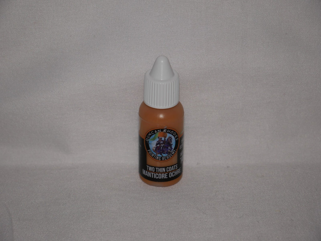 Duncan Rhodes Painting Academy Two Thin Coats Manticore Ochre 15ml Bottle 10092