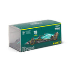 Burago 1:43 Aston Martin Cognizant Aramco F1 Team AMR23 No.18 Stroll #18-38091S