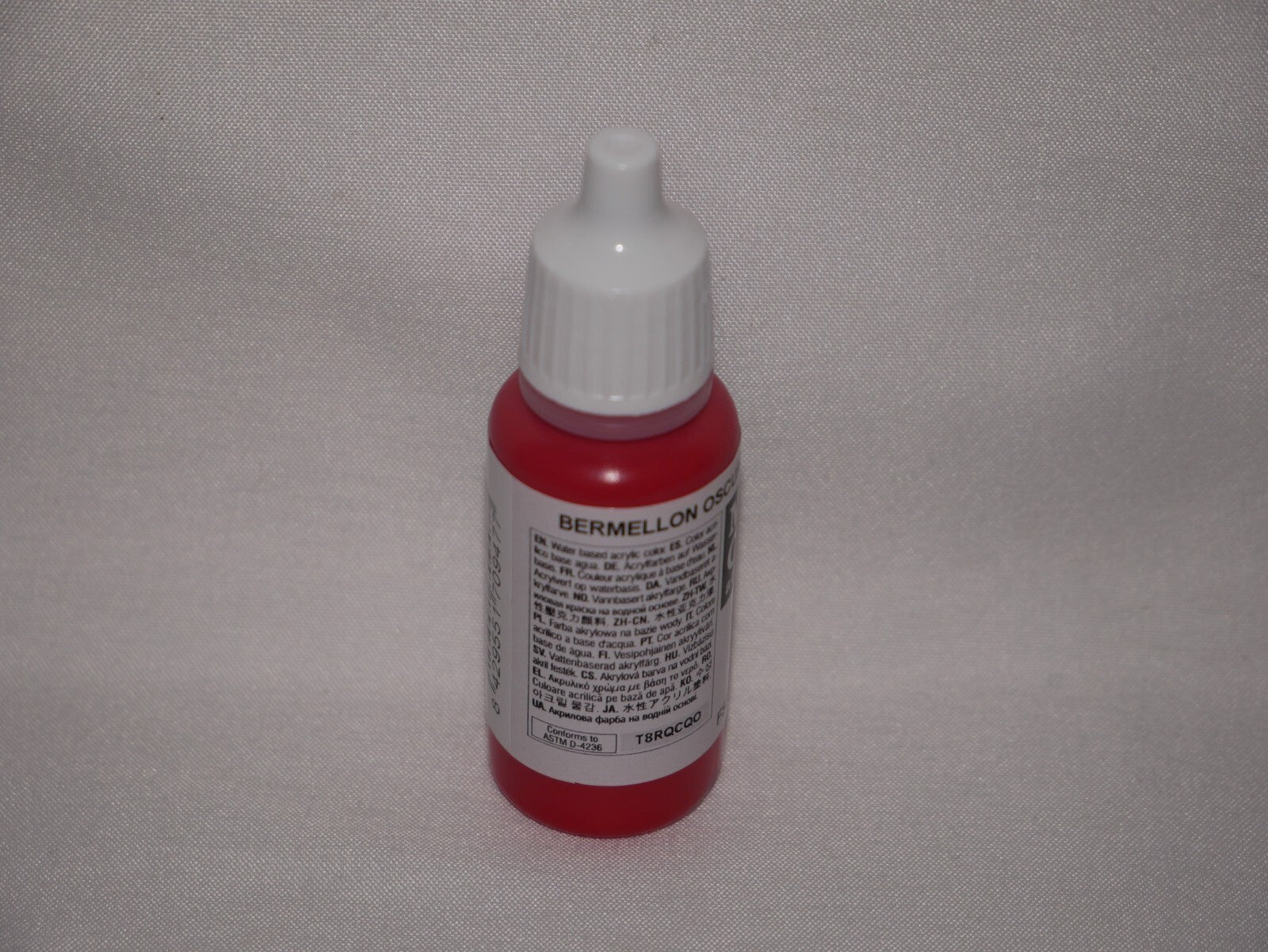 Vallejo Model Color Dark Vermilion Acrylic 17ml Dropper Bottle - 70.947