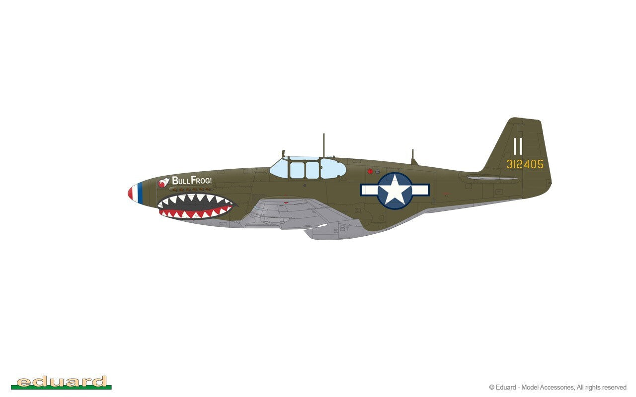Eduard 1:48 Scale P-51B Mustang Birdcage Canopy ProfiPACK Edition Kit - 82107