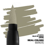 AK Interactive Real Colors Acrylic Fast Dry Markers RLM 02 Grau (1938) - RCM024