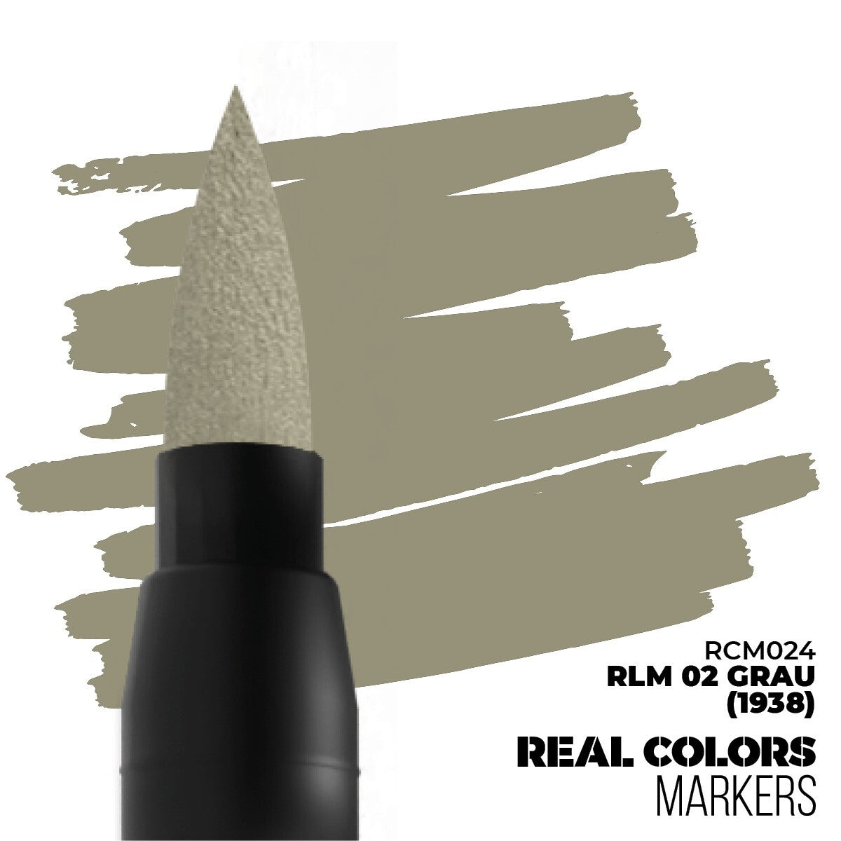 AK Interactive Real Colors Acrylic Fast Dry Markers RLM 02 Grau (1938) - RCM024