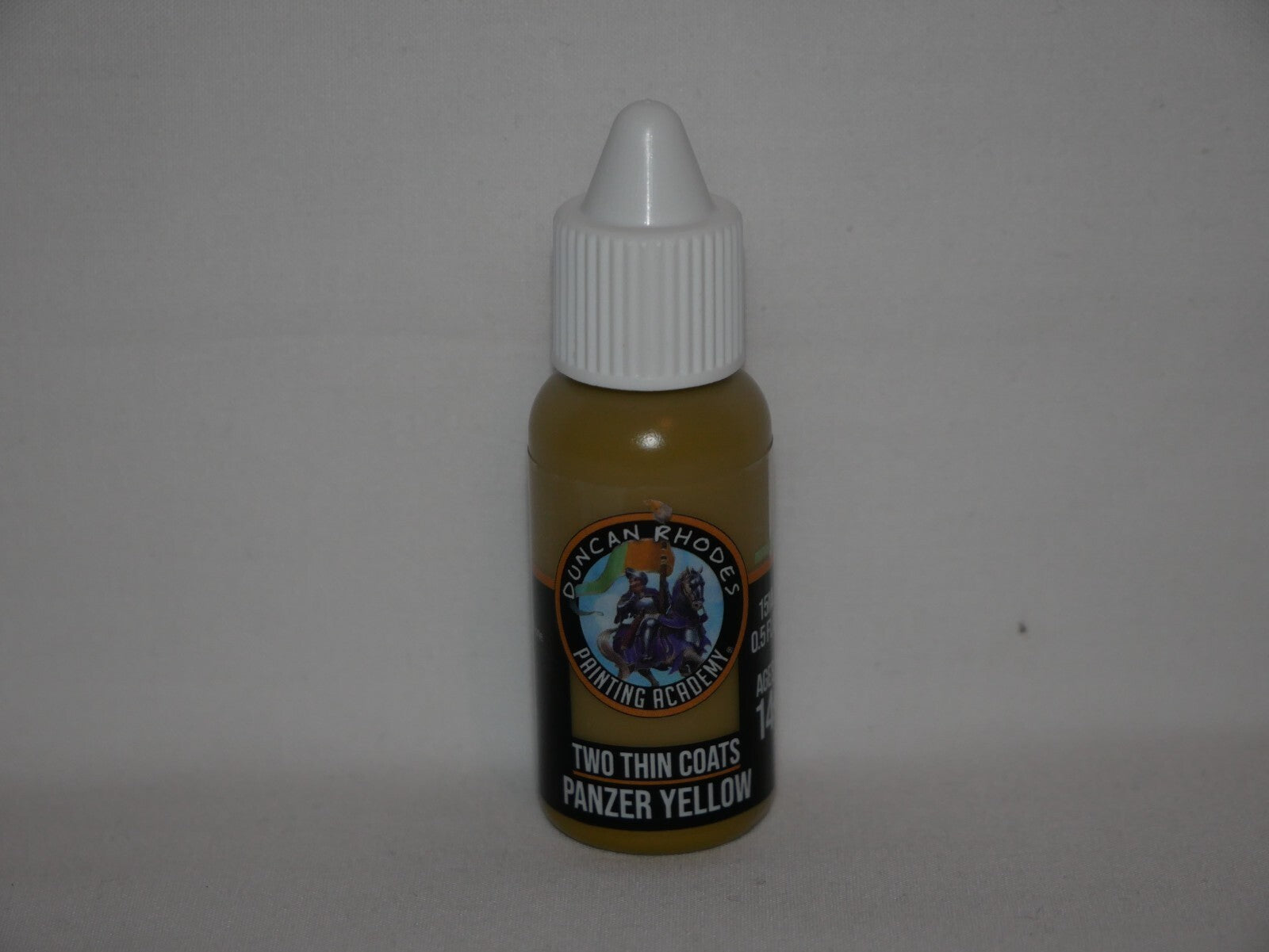Duncan Rhodes Painting Academy Two Thin Coats Panzer Yellow 15ml Bottle - 10127