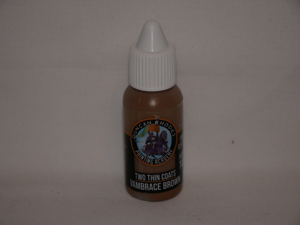 Duncan Rhodes Painting Academy Two Thin Coats Vambrace Brown 15ml Bottle - 10156