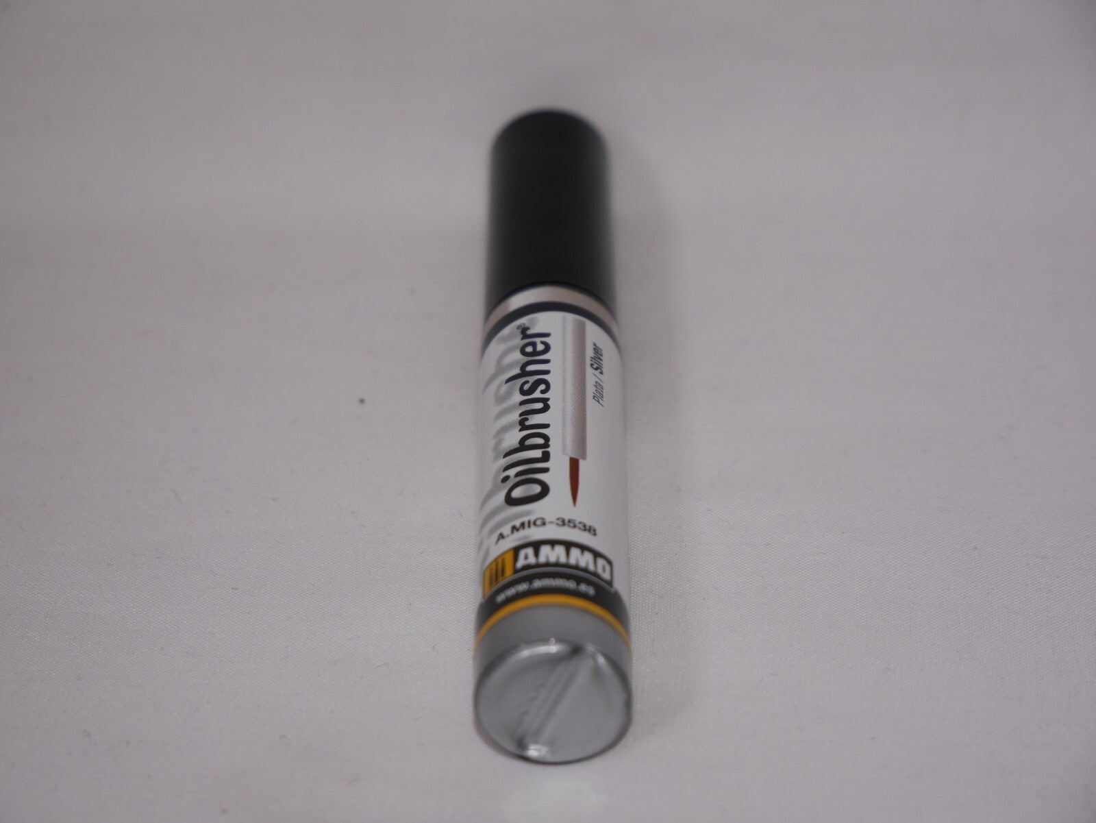 Ammo By Mig Jimenez Oilbrusher Range Silver With Brush Applicator - A.MIG-3538