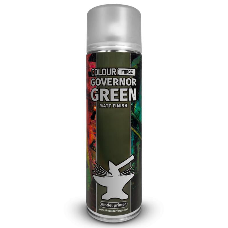 The Colour Forge Governor Green Matt Finish Model Primer 500ml Aerosol Spray Can