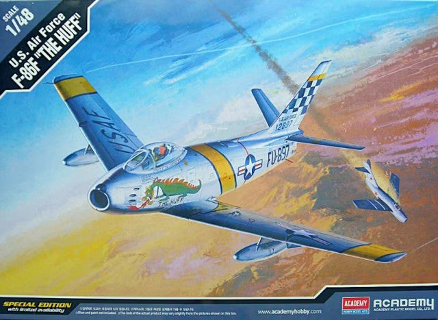 Academy 1:48 USAF North American F-86F Sabre "The Huff" Skill Level 4 - 12234