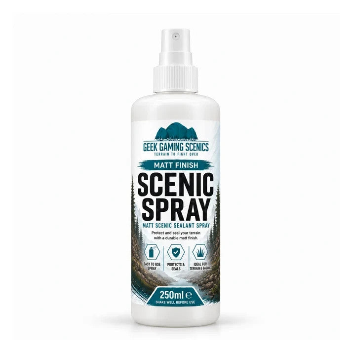 Geek Gaming Scenics Acrylic Matt Scene Sealant Spray 250ml Bottle - GGS-SEALANT250