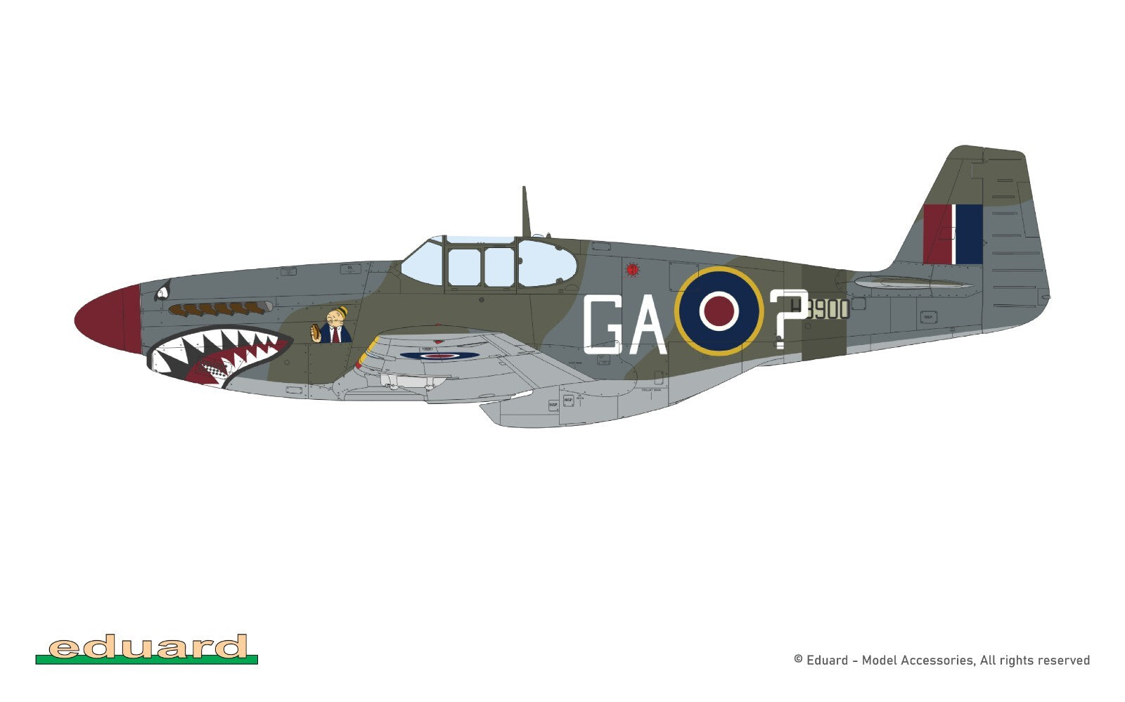 Eduard 1:48 Scale North American Mustang Mk.III ProfiPACK Edition Kit - 82109