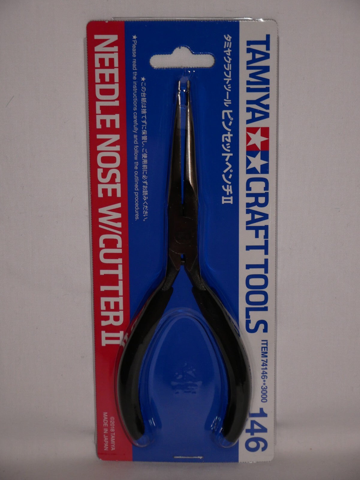 Tamiya Craft Tools Series 146 Needle Nose Pliers With Cutter II For Models 74146