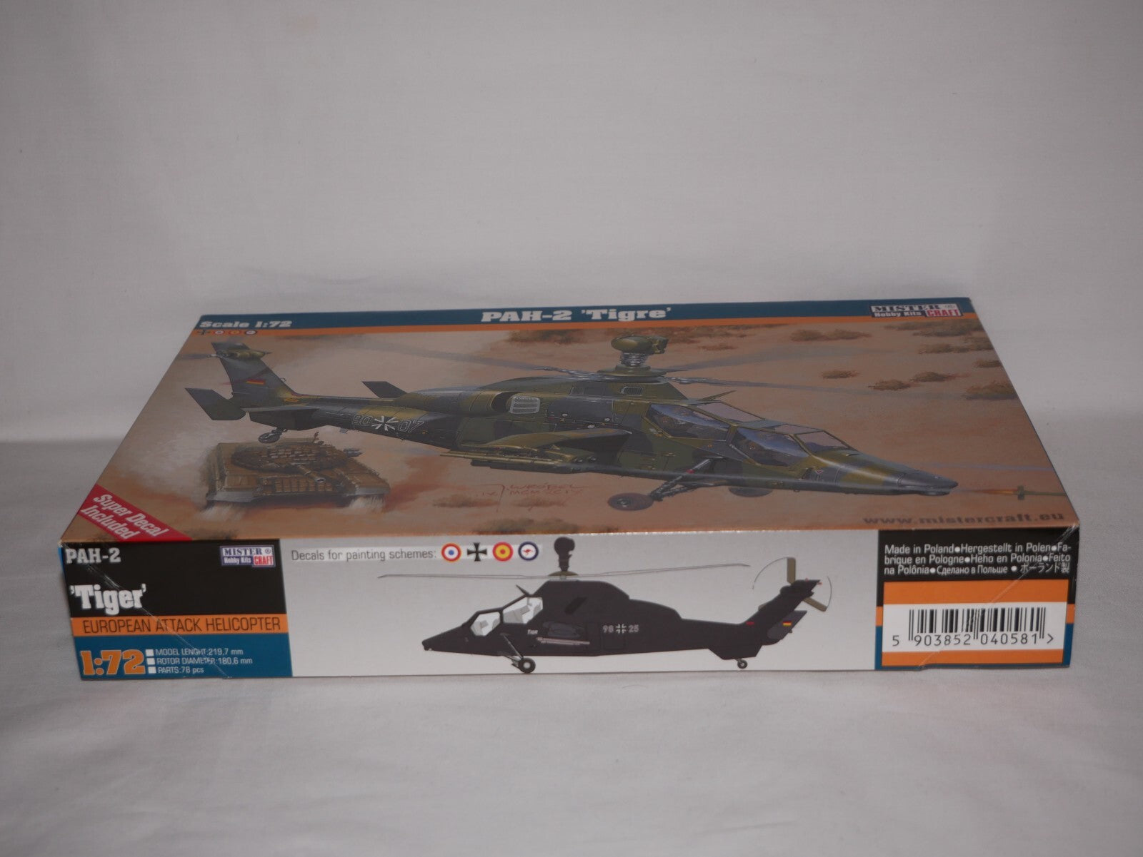 MisterCraft Hobby Kits 1:72 Scale (D-58) PAH-2 'Tigre' Attack Helicopter 040581
