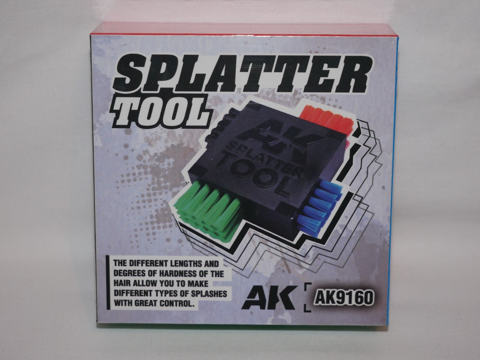AK Interactive Multi Sided & Multi Coloured Plastic Model Splatter Tool - AK9160