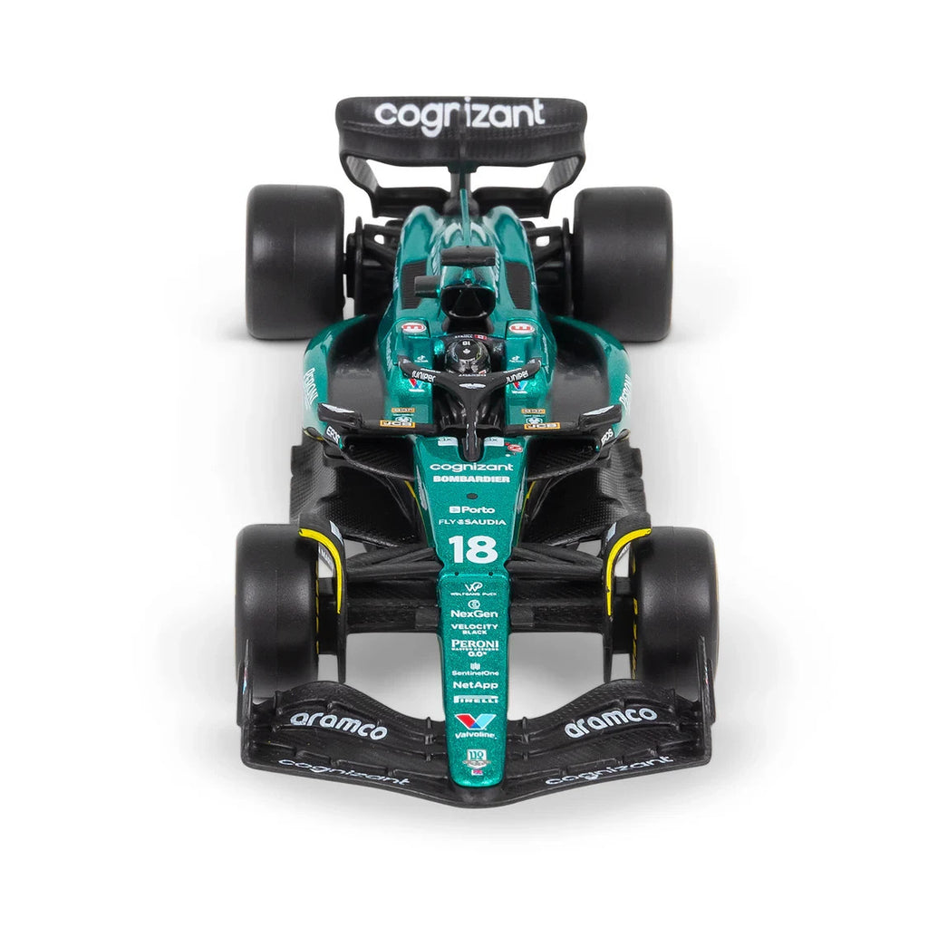 Burago 1:43 Aston Martin Cognizant Aramco F1 Team AMR23 No.18 Stroll #18-38091S