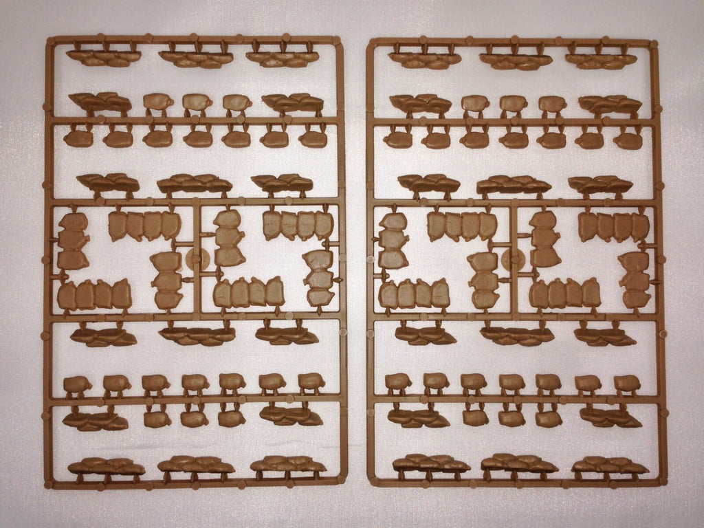 Renedra Limited Generic Scenery & Bases Sandbags 2 Frames Per Kit - REN-SANDB2-TAN