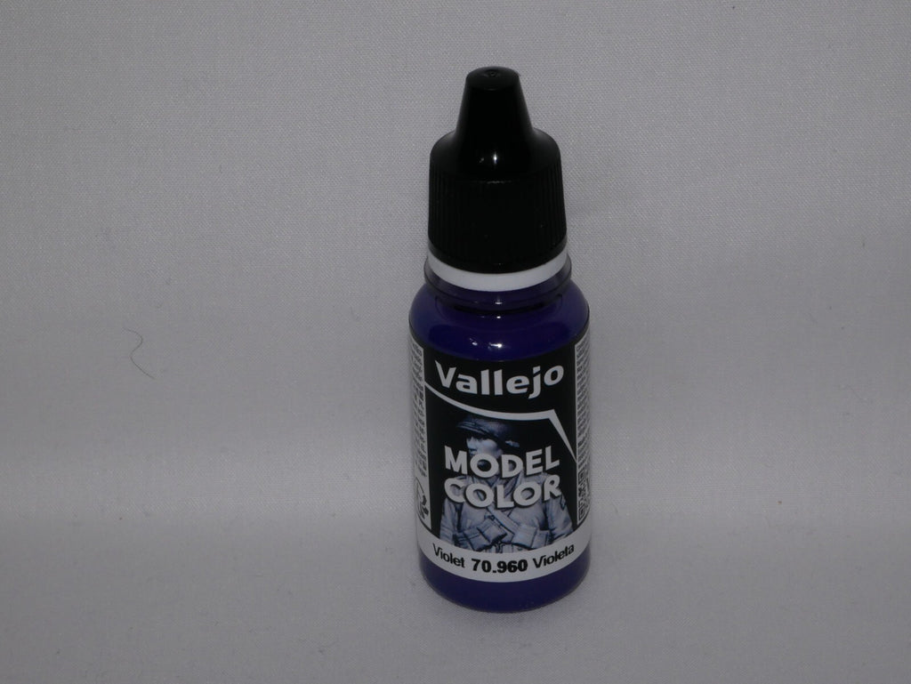 Vallejo Model Color Violet Acrylic 18ml/0.6 fl oz Dropper Bottle - 70.960