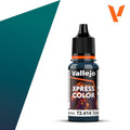 Vallejo Xpress Color Acrylics Caribbean Turquoise 18ml Dropper Bottle - 72.414