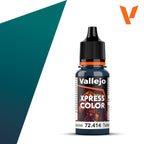 Vallejo Xpress Color Acrylics Caribbean Turquoise 18ml Dropper Bottle - 72.414