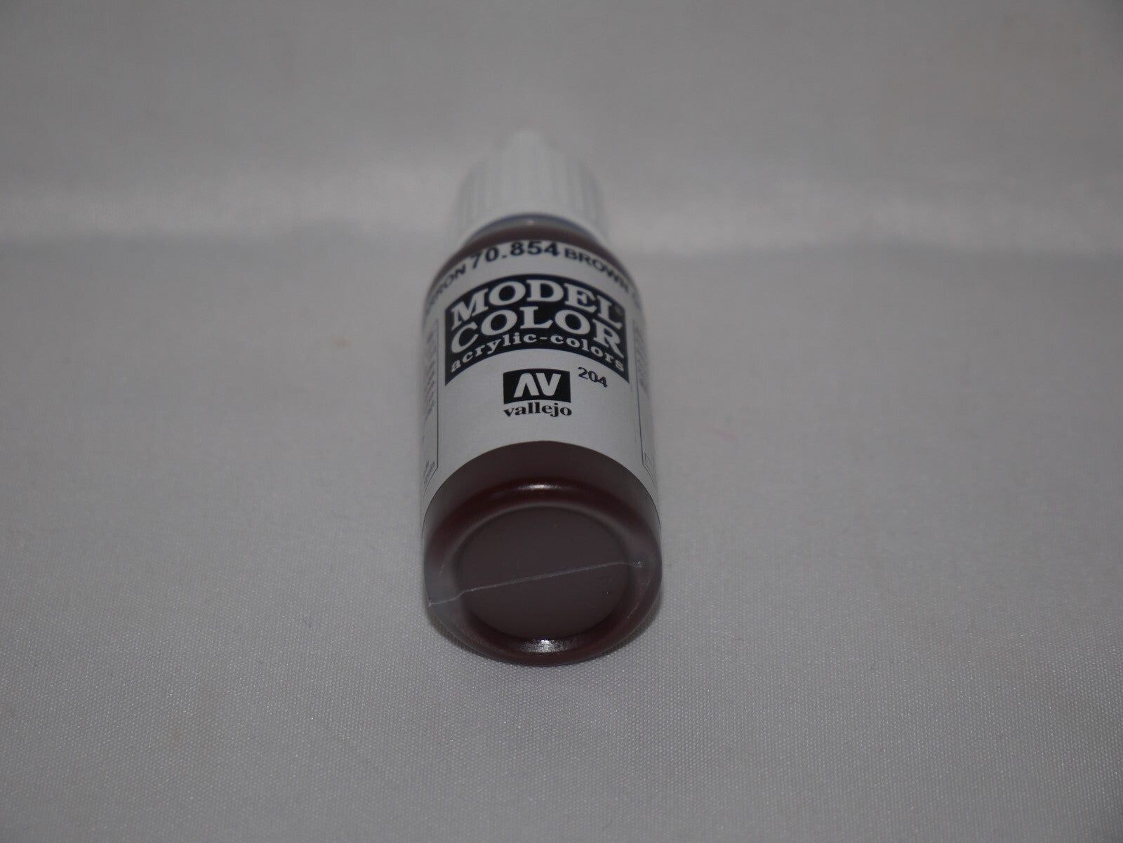 Vallejo Model Color Brown Glaze Acrylic 17ml/0.57 fl oz Dropper Bottle - 70.854