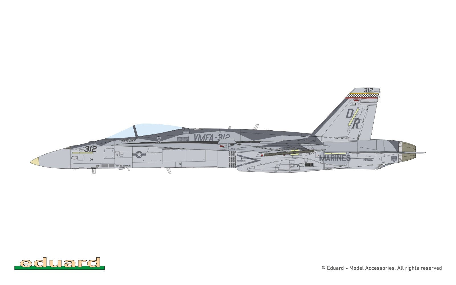 Eduard 1:48 Scale McDonnell Douglas F/A-18C Hornet Legacy Limited Edition 11195