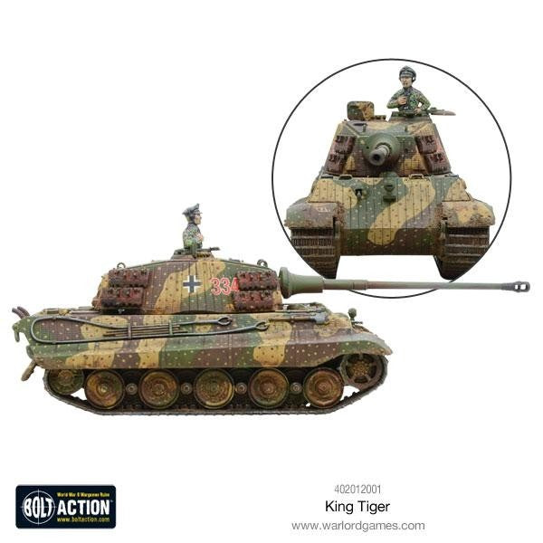 Warlord Games Bolt Action 1:56 Scale WWII German King Tiger Heavy Tank - 402012001
