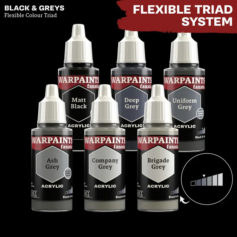The Army Painter Warpaints Fanatic Acrylics Uniform Grey (18ml) Bottle - WP3003
