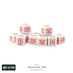 Warlord Games Bolt Action 1:56 Scale 12x White Coloured Order Dice - (402616012)